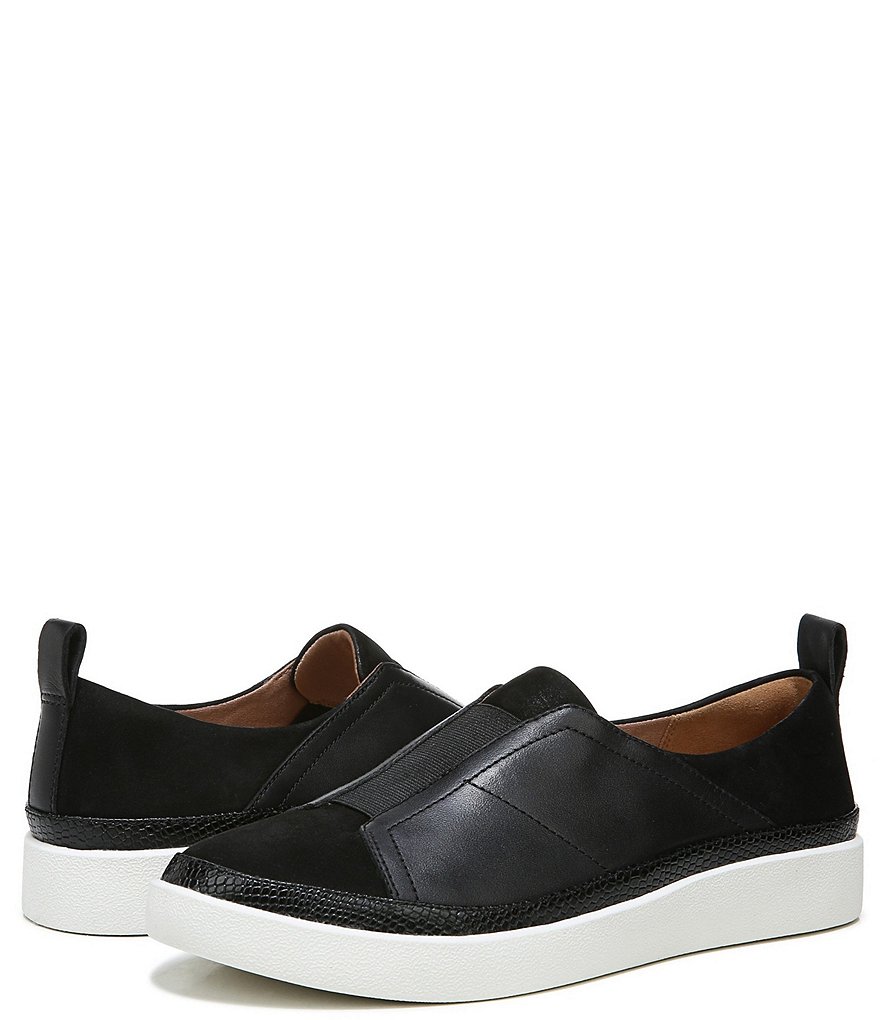 Vionic Zinah Leather Slip-On Sneakers