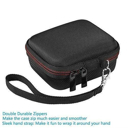 Pushingbest JBL GO 2 Case, Hard EVA Carry Bag Case Cover for JBL Go 1/2 Bluetooth Speaker, Mesh Pocket for Charger and Cables (BlackEVA CaseOnly)