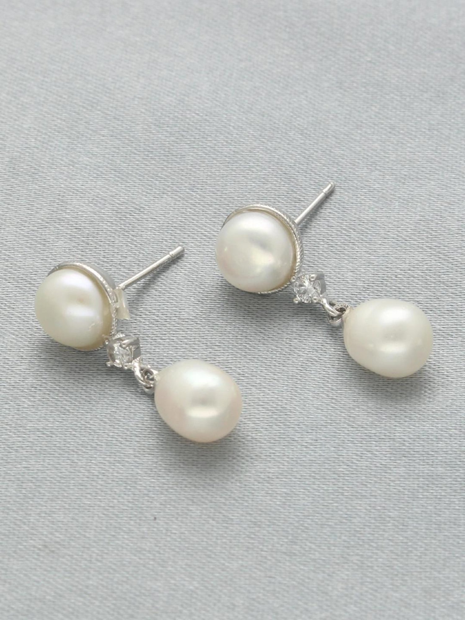 Sri Jagdamba Pearls Vintage Pearl Earrings for Women and Girls