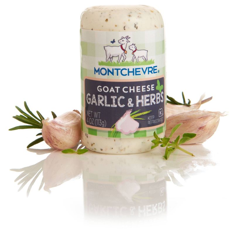 Montchevre Mediterranean Herbs & Garlic Goat Cheese - 4oz