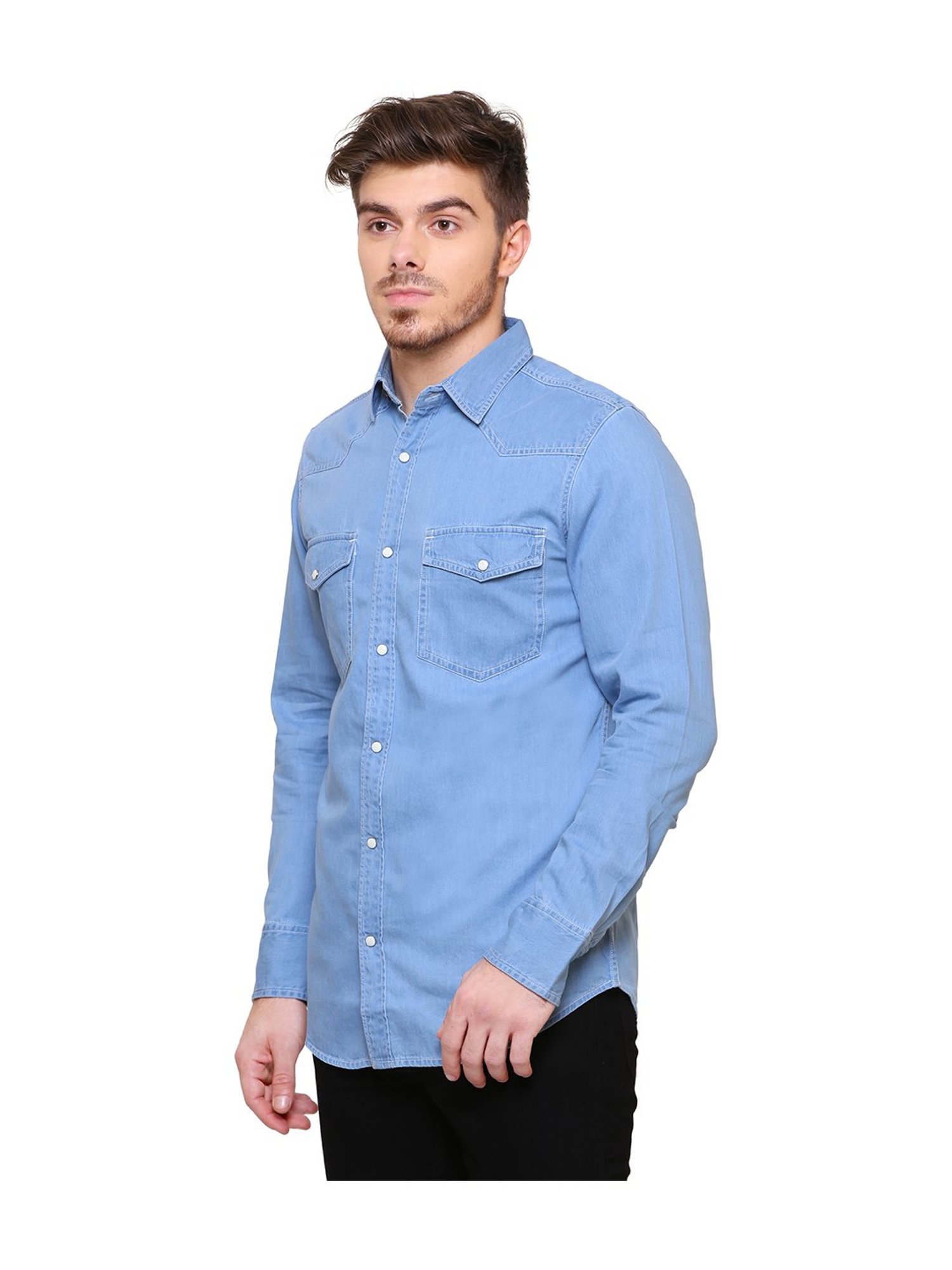 Southbay Light Blue Solid Shirt