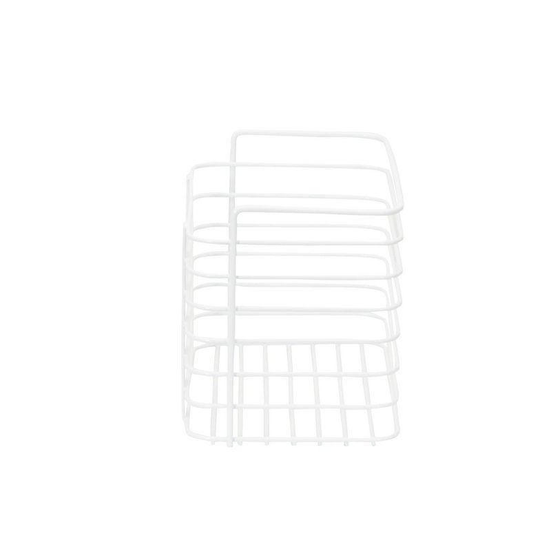 Household Essentials Tall Basket Organizer Door Mount White