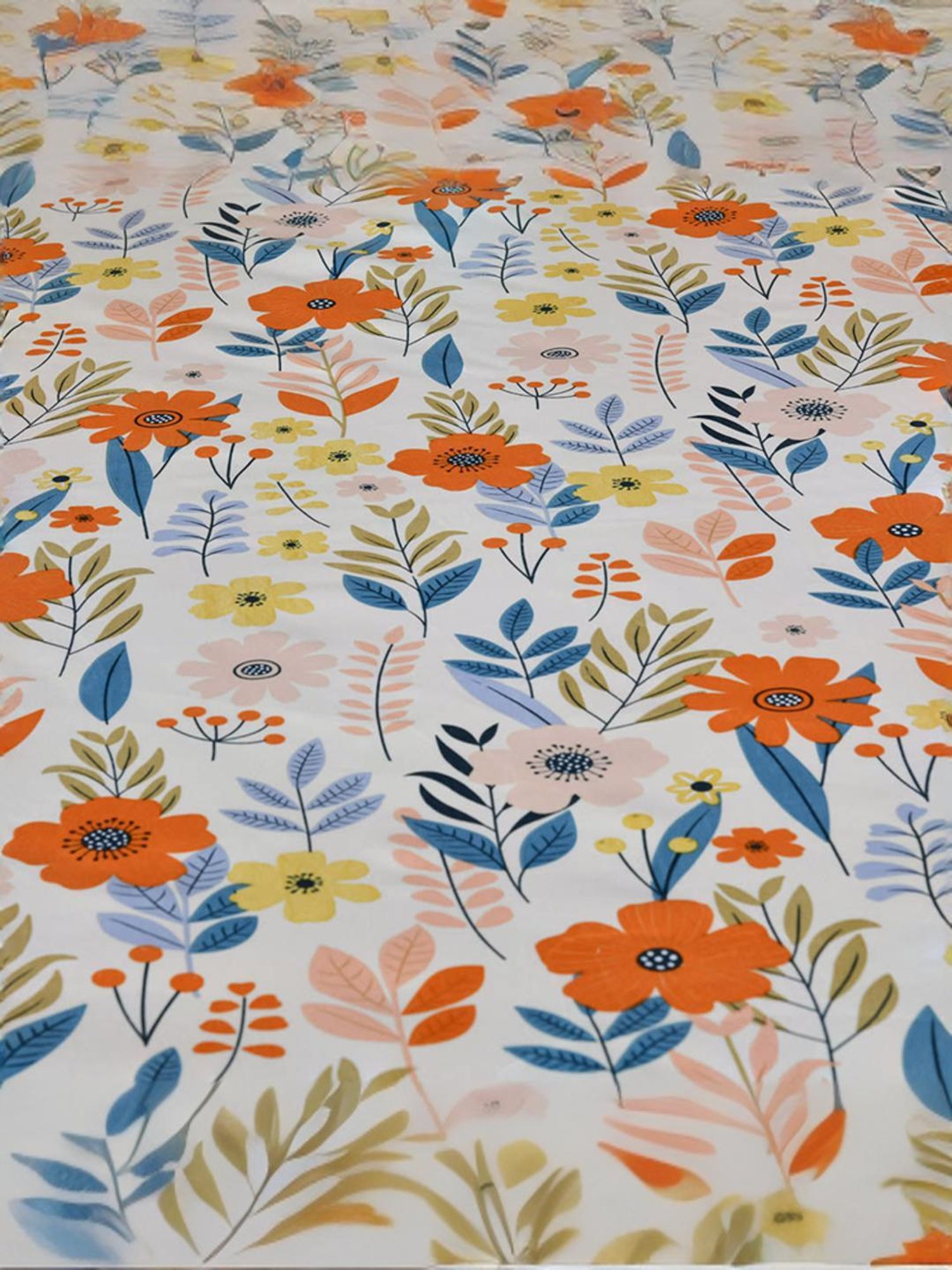 @Home Aurora Beige 130 GSM Polyester Double Bedsheet with 2 Pillow Covers