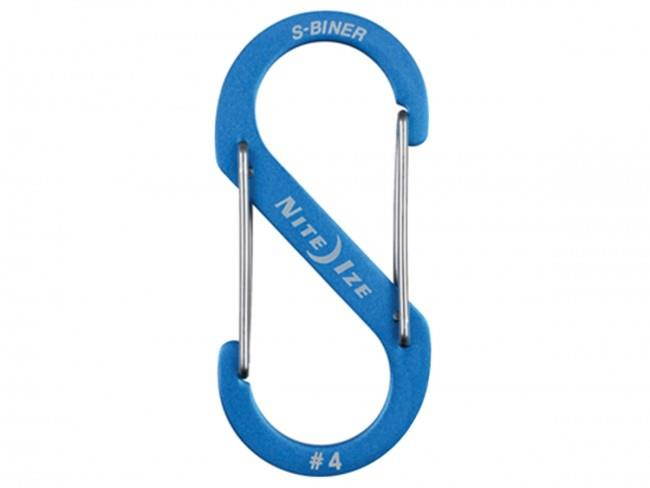 Nite Ize S-Biner Dual Carabiner Aluminum #4 - Blue