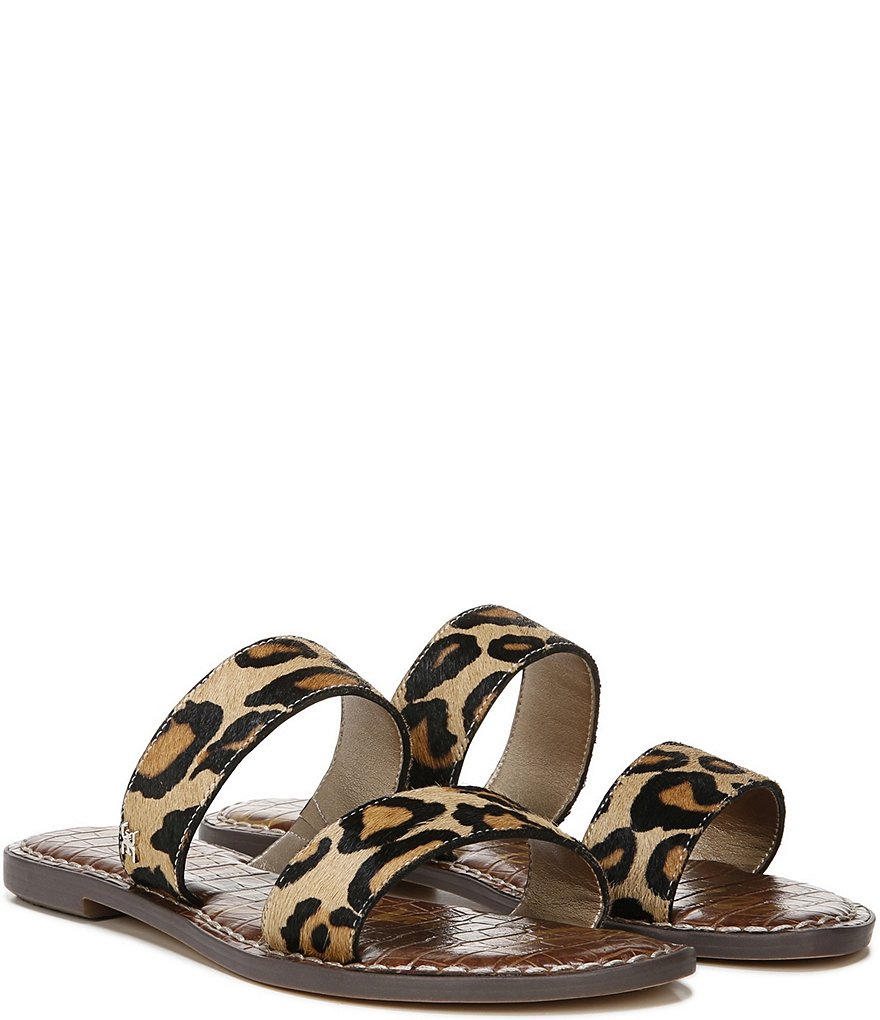 Sam Edelman Gala Leopard Print Haircalf Sandals