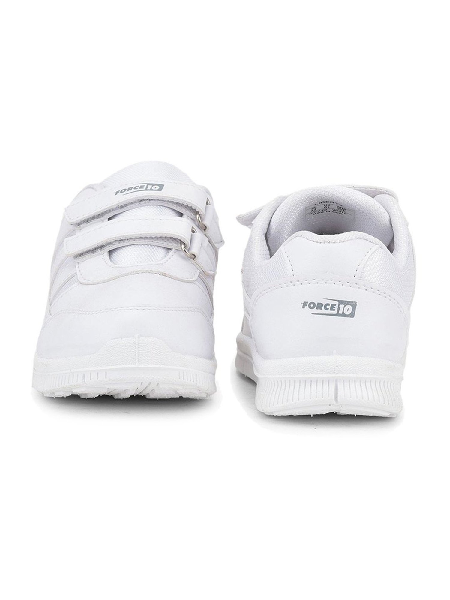 Force 10 GOLA-03 by Liberty Kids White Velcro Shoes