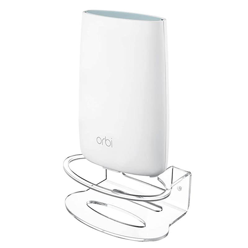 Wall Mount Compatible with NETGEAR Orbi Mesh WiFi System Extra Security for Your WiFi Router 2Pack