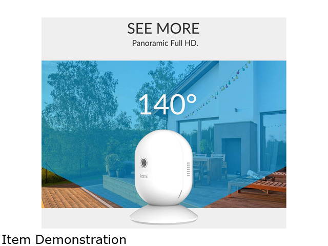 Kami by Yi Camera HD 1080P Wire-Free Home Security Camera Kit, Outdoor Rechargeable Battery with Motion Detection, Night Vision, 2-Way Audio & 6 Months 7-Day Cloud Service via Kami APP or YI Home APP