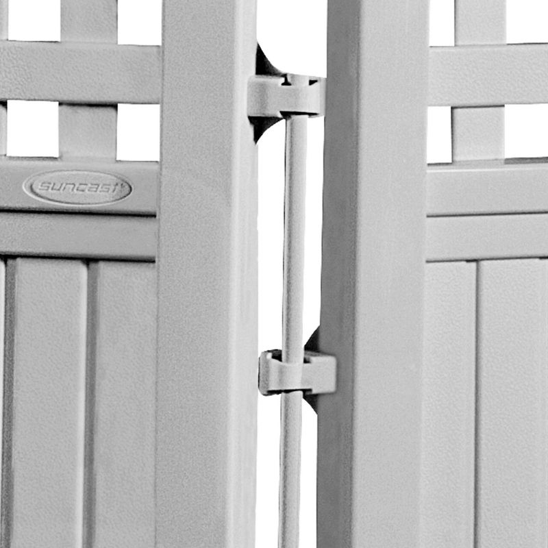 44" Resin Lattice Design Screen Enclosure White - Suncast