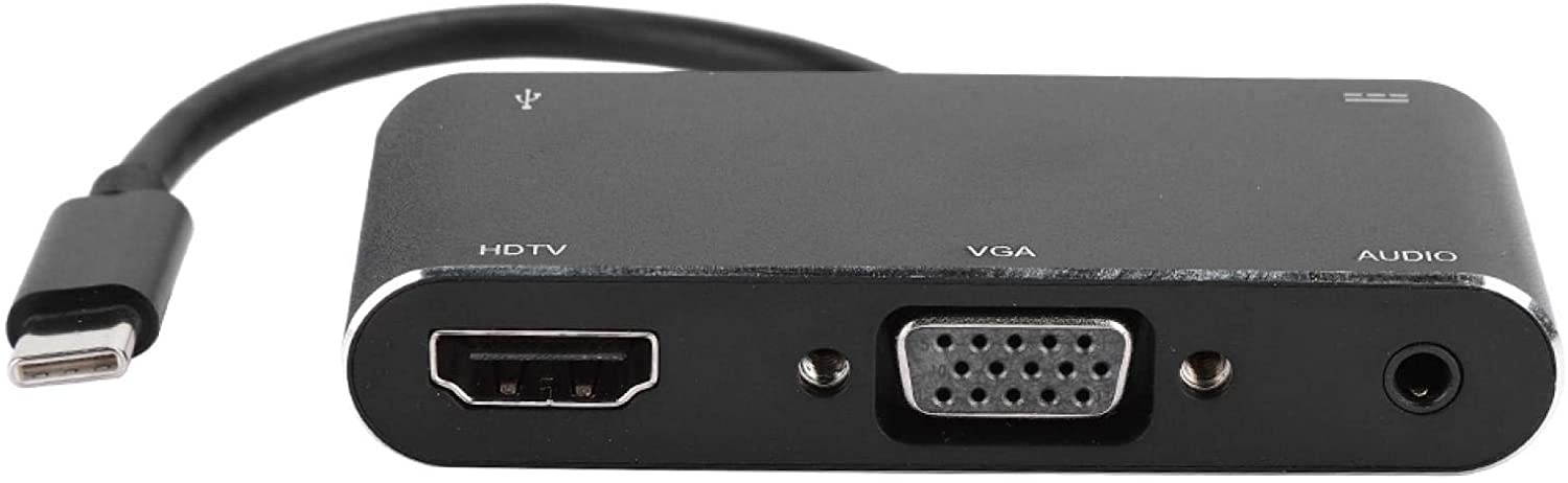 01 USB Docking Station, USB Docking Station Portable Stable Gigabit Ethernet Type-C 5-in-1 Anti-Impact Type-C Docking Station, for Mobile Phone Computer Windows