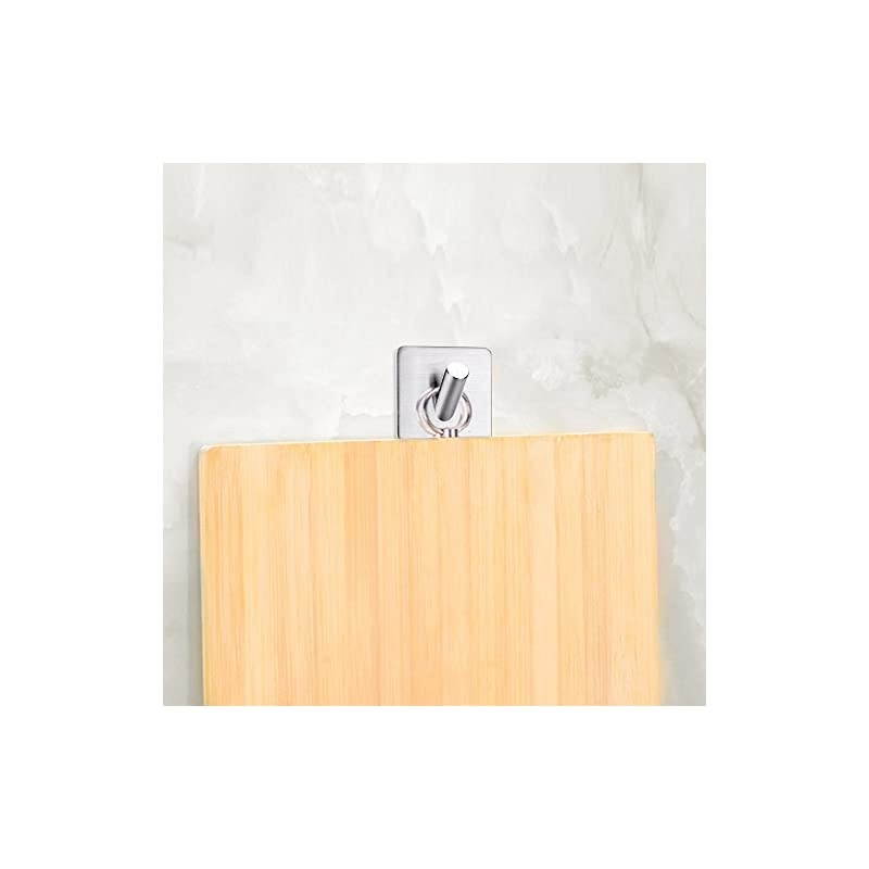 Towel Hooks Wall Hangers Hooks Stick on Hooks for Hanging Heavy Duty Towel Hanger Bathroom Home Kitchen Office -4 Packs