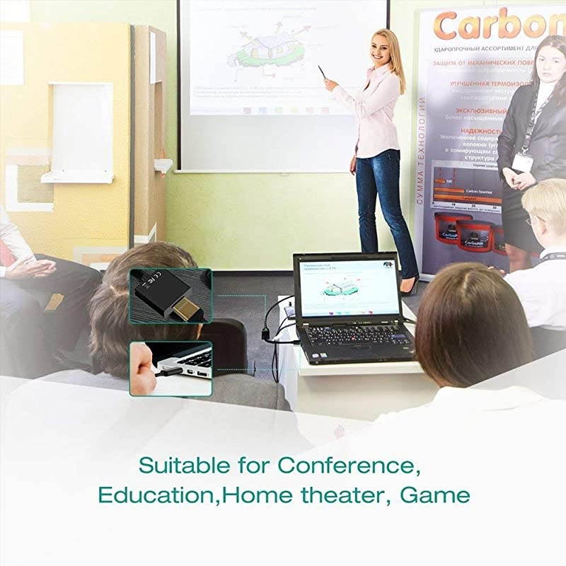 to VGA Adapter 3020 to VGA Adapter MultiDisplay Video Converter PC Laptop Windows 788110Desktop Laptop PC Monitor Projector HDTV Chromebook No Need CD Driver Black