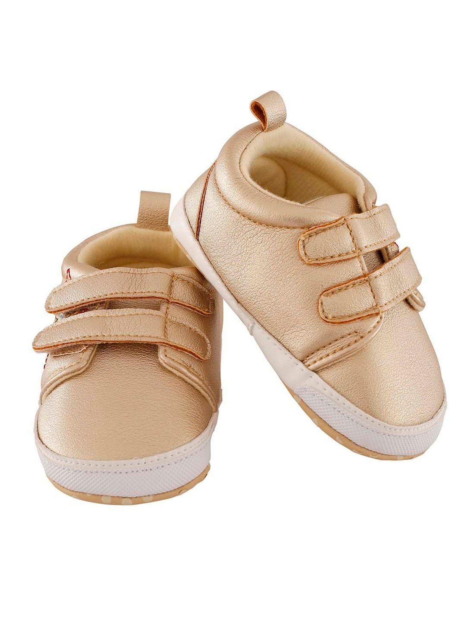 Baby Moo Kids Gold Casual Booties