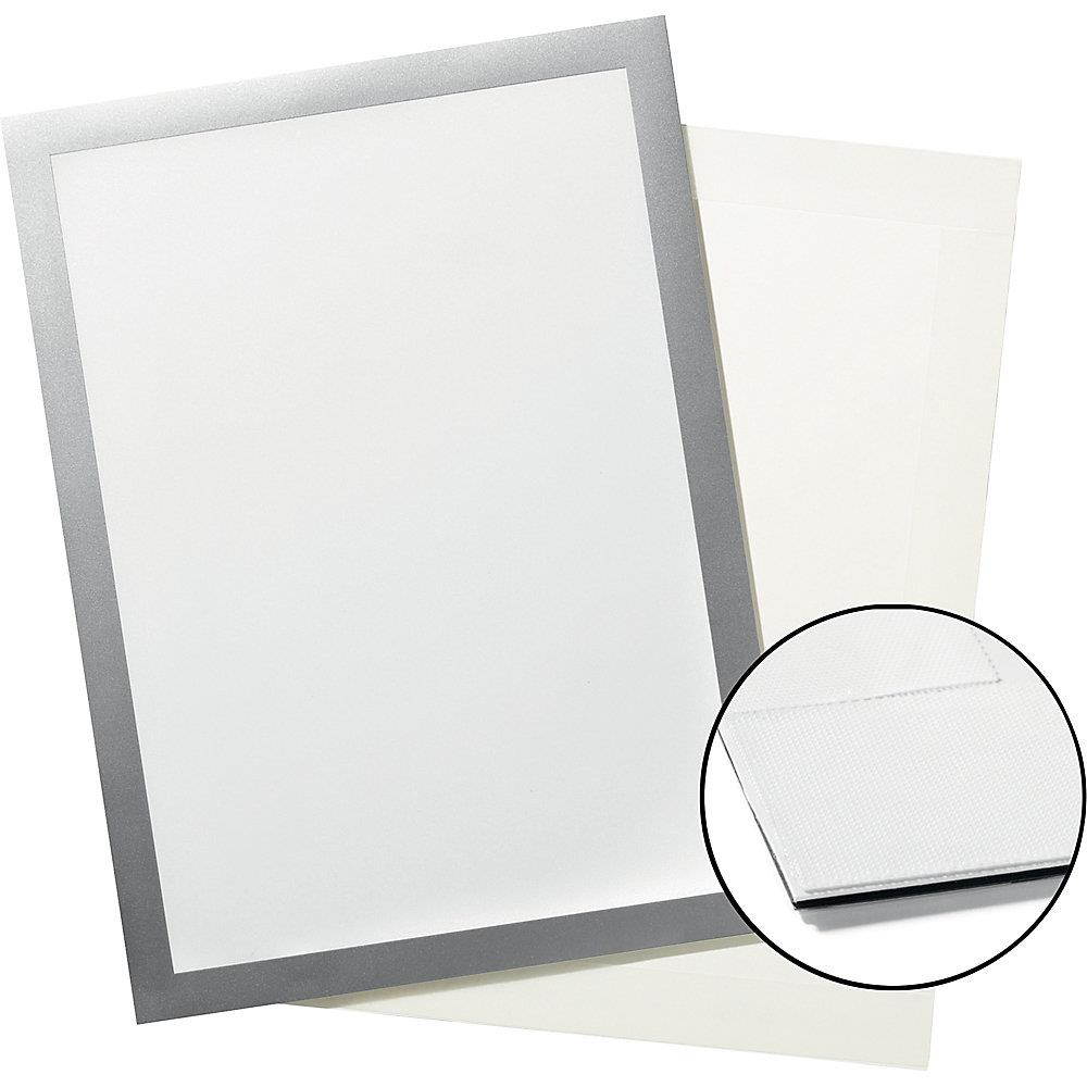 Durable DURAFRAME Grip - 8.50" x 11" Frame Size - Rectangle - Horizontal, Vertical - Magnetic, Hook & Loop Fastener, Stu