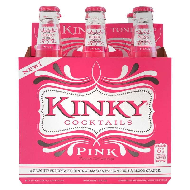 Kinky Pink Cocktails - 6pk/12 fl oz Bottles