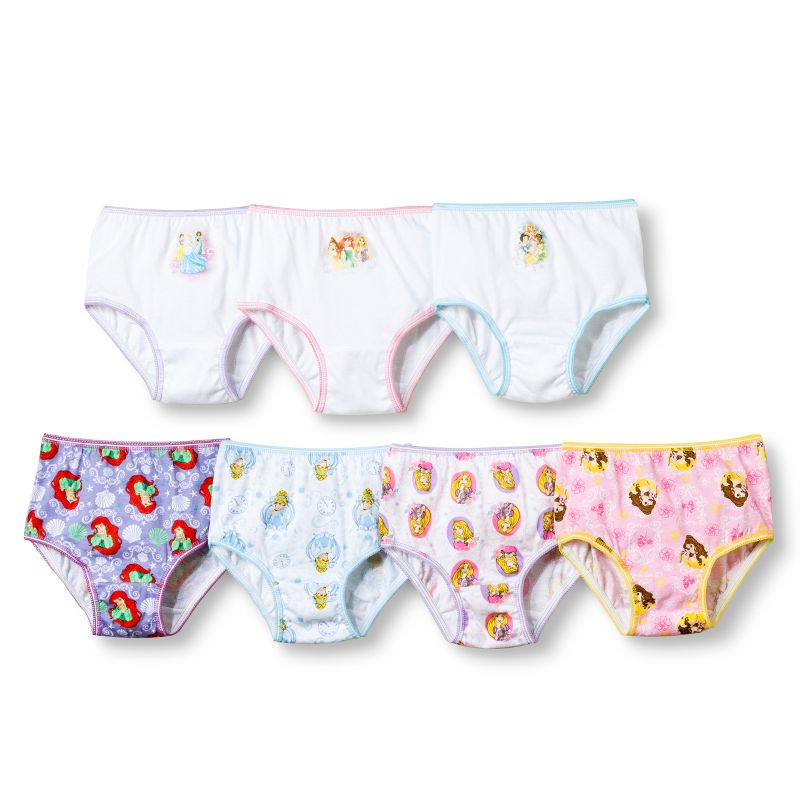 Toddler Girls' Disney Princess 7 Pack Underwear 4T