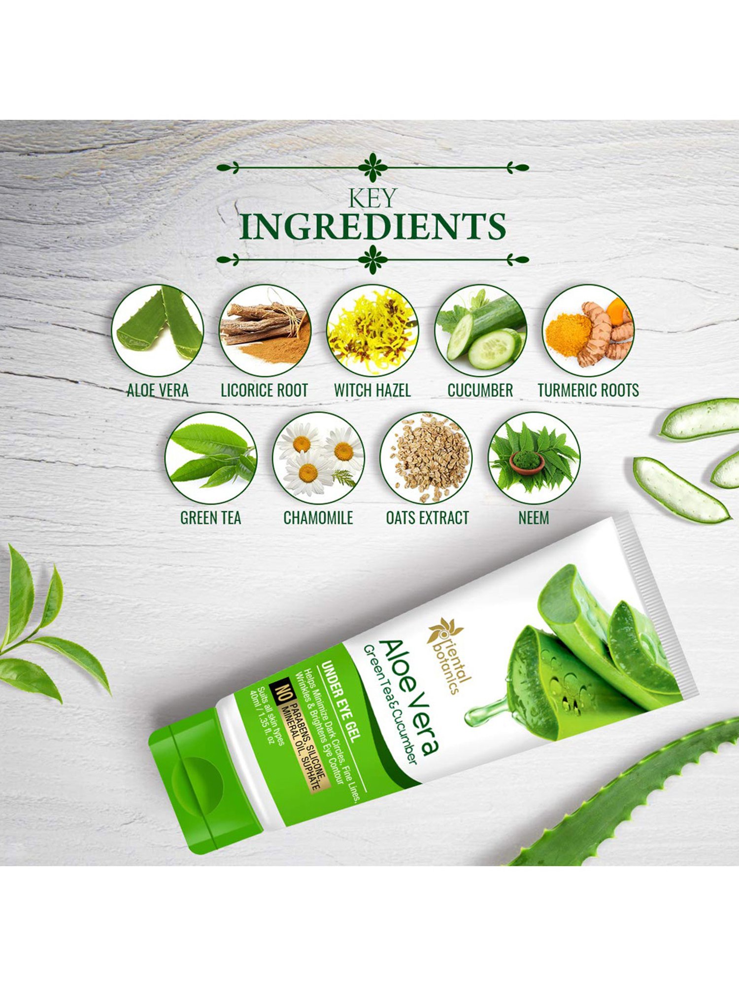 Oriental Botanics Under Eye Gel - 40 ml