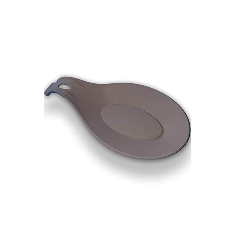 Spoon Rest | HEAT RESISTANT | EASY &ndash; CLEAN Spoon Holder for Stove Top | Nonstick Sturdy Silicon Spoon Rest for Kitchen Counter | Utensil Rest | Spatula Rest - Fits Small and Large Utensils