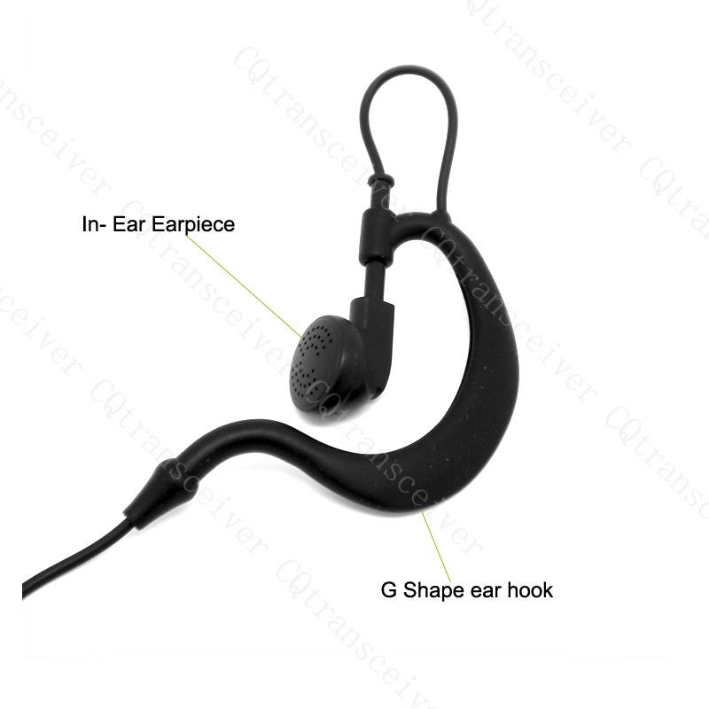 G shape In Ear Headset Earpiece for HYT Radio TC-610S TC-610P TC-710 TC-880GM