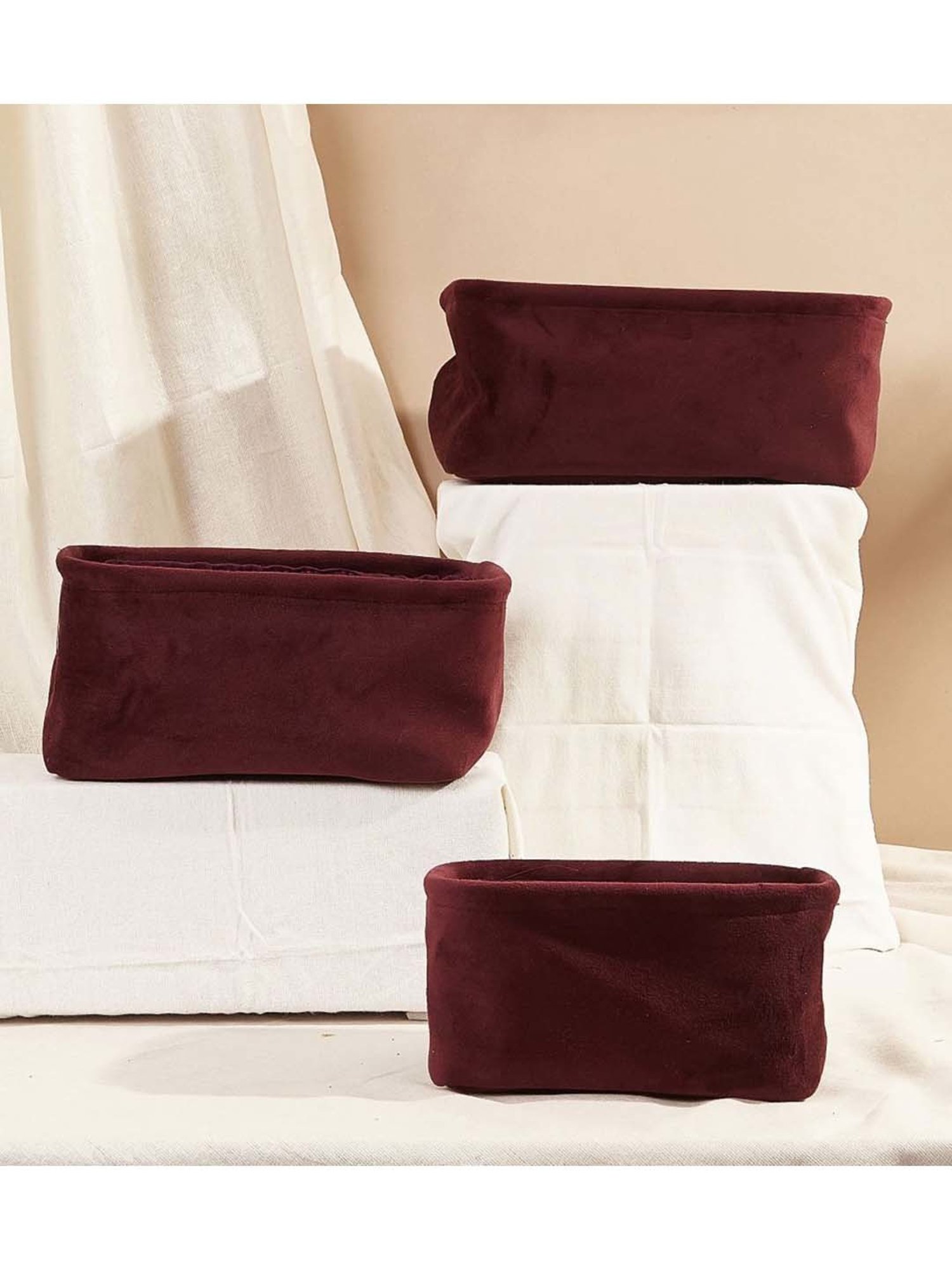 VarEesha Brown & Black Bamboo Multi-Purpose Basket - Set of 1