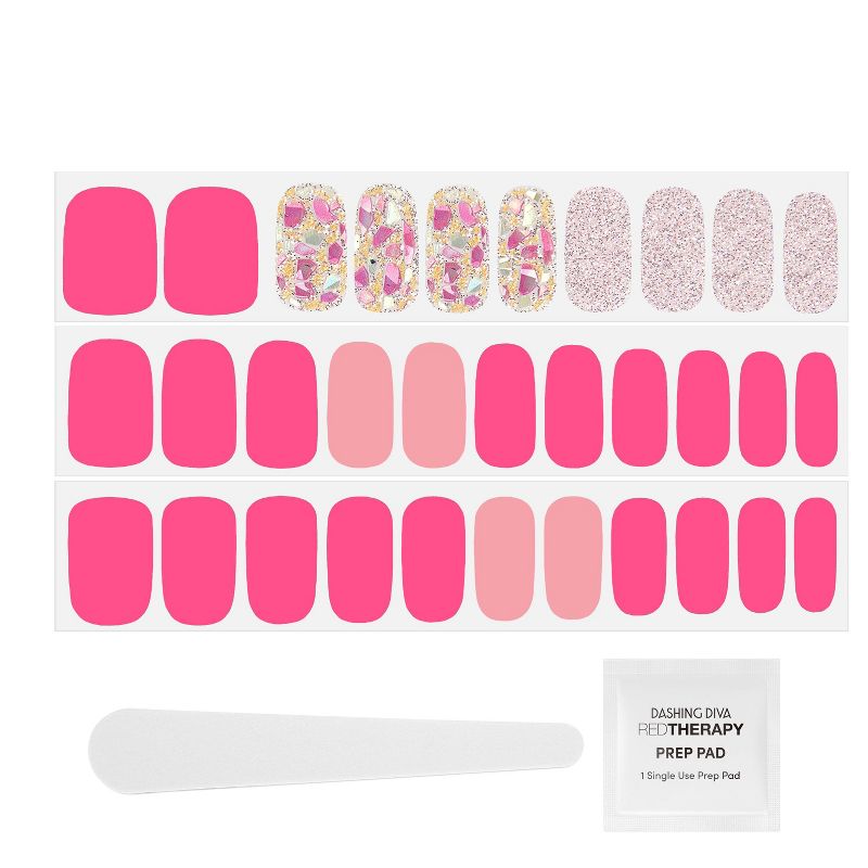 Dashing Diva Gloss Ultra Shine Gel Nail Art Kit - Palm Beach & All Out Diva - 2pk