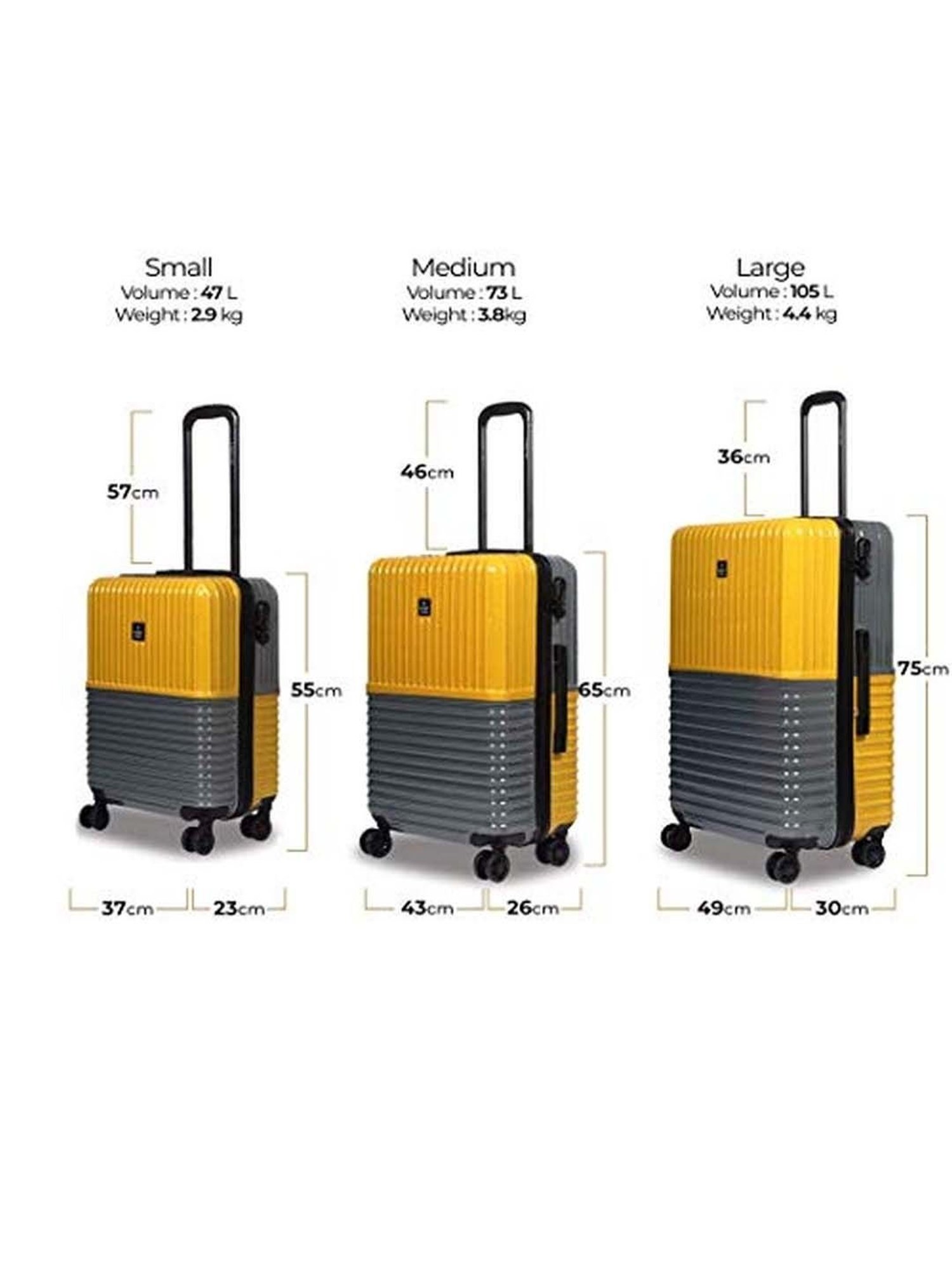 Skybags Salsa Red Solid Hard Medium Trolley Bag - 46 cm