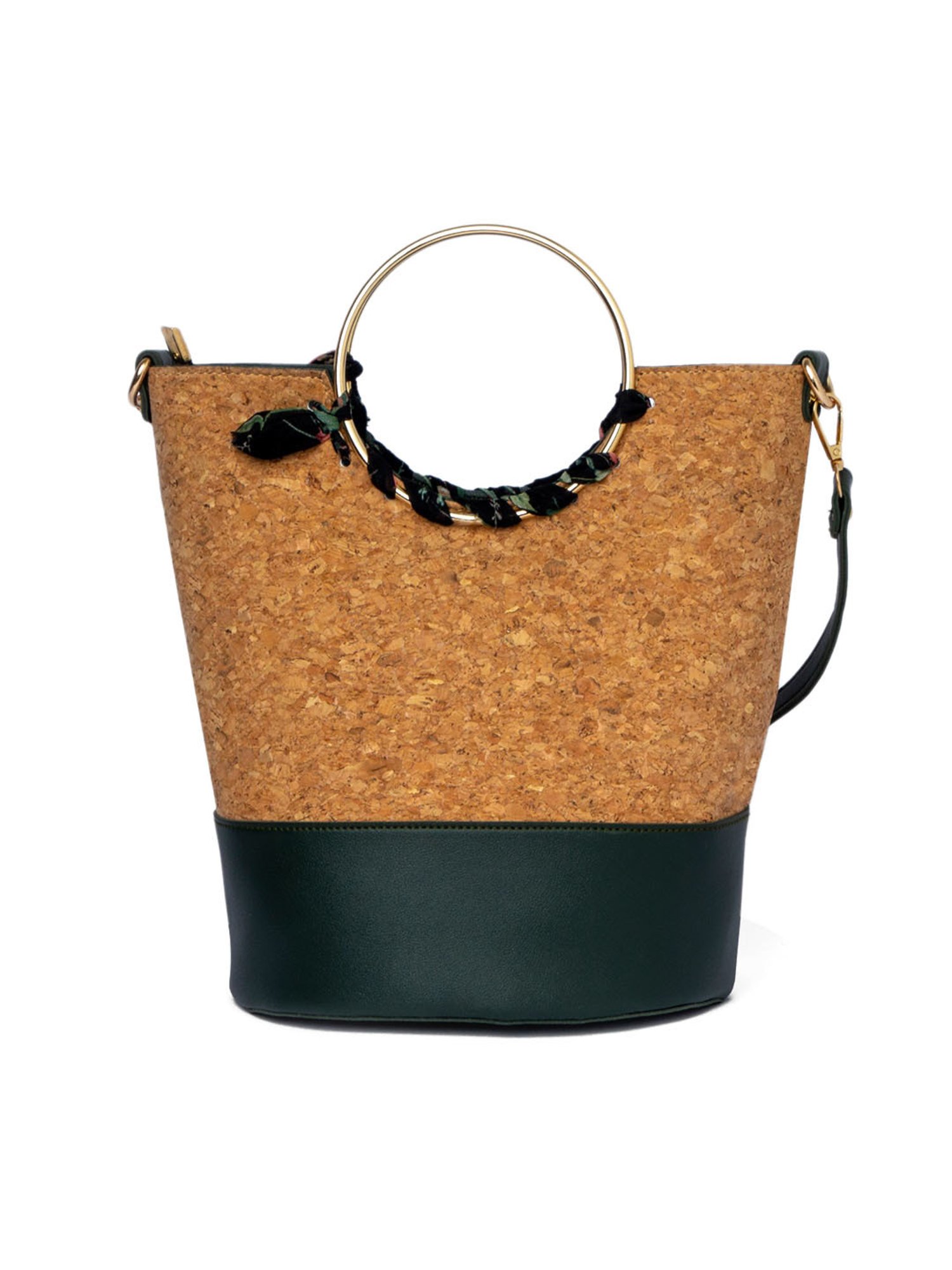 Modern Myth Olive Textured Medium Bucket Handbag