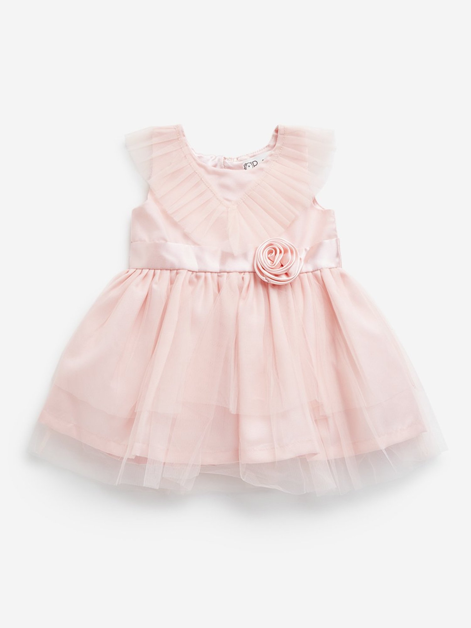 Pink Chick Kids Navy Solid Party Gowns