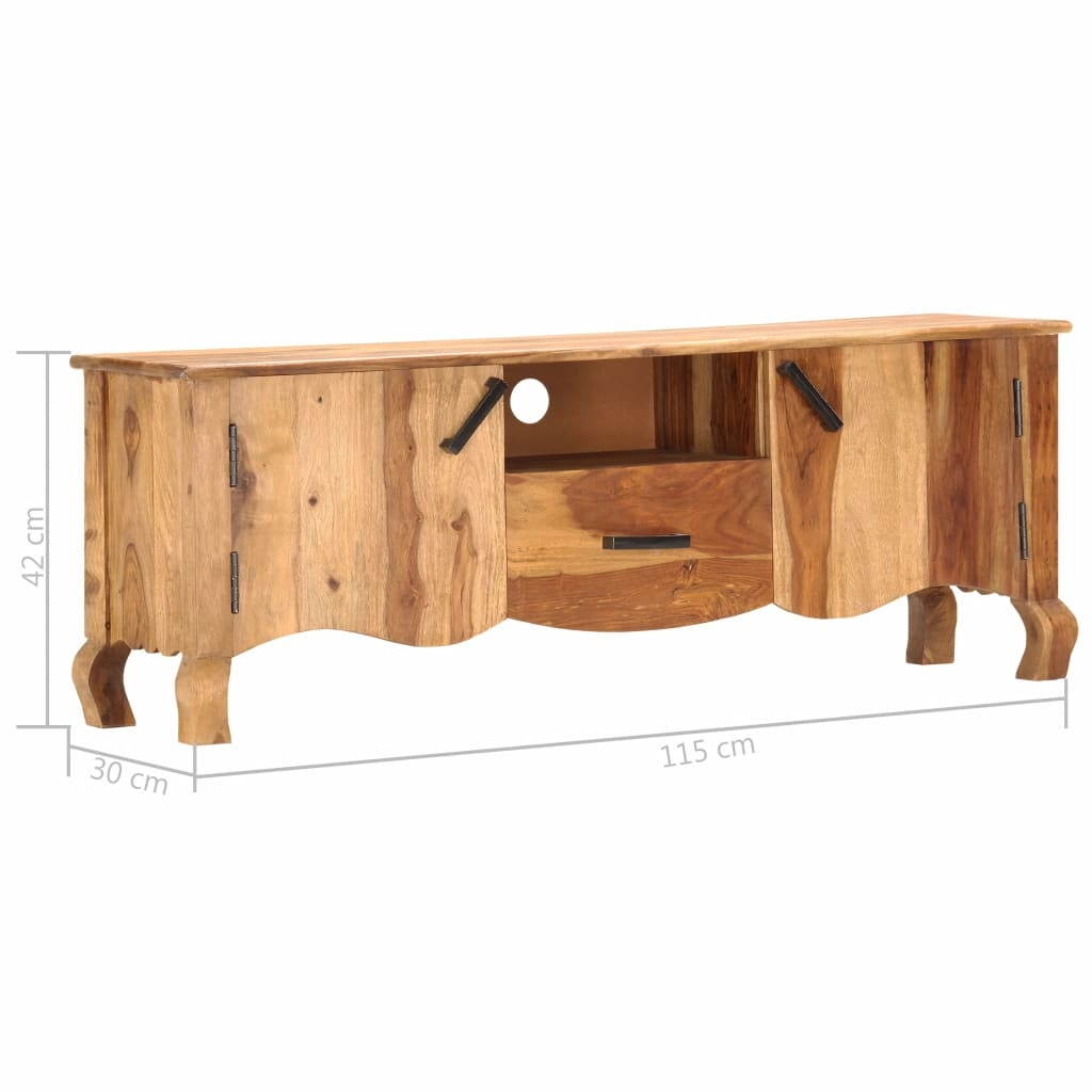 vidaXL Solid Sheesham Wood TV Cabinet TV Stand Console Table Storage Furniture