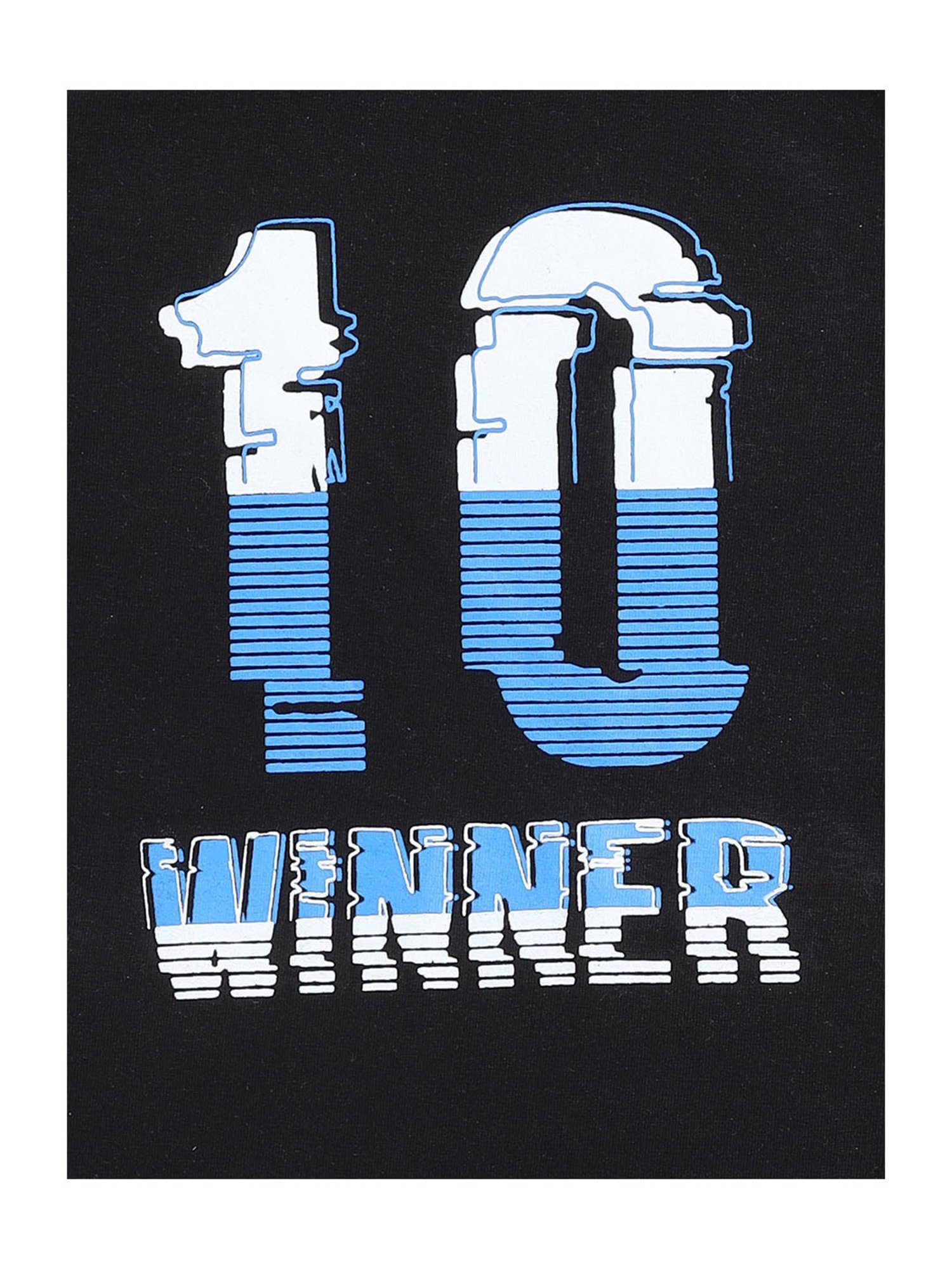 Todd N Teen Kids Black & Grey Graphic Print T-Shirt with Trackpants