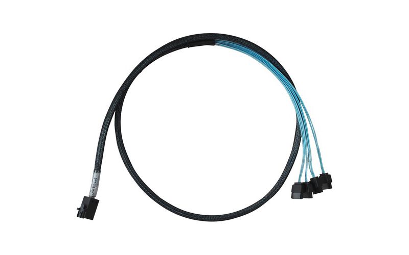HighPoint 1 Meter Cable Length, SFF-8643 to Controller and 4x SATA to 4x SATA Drives