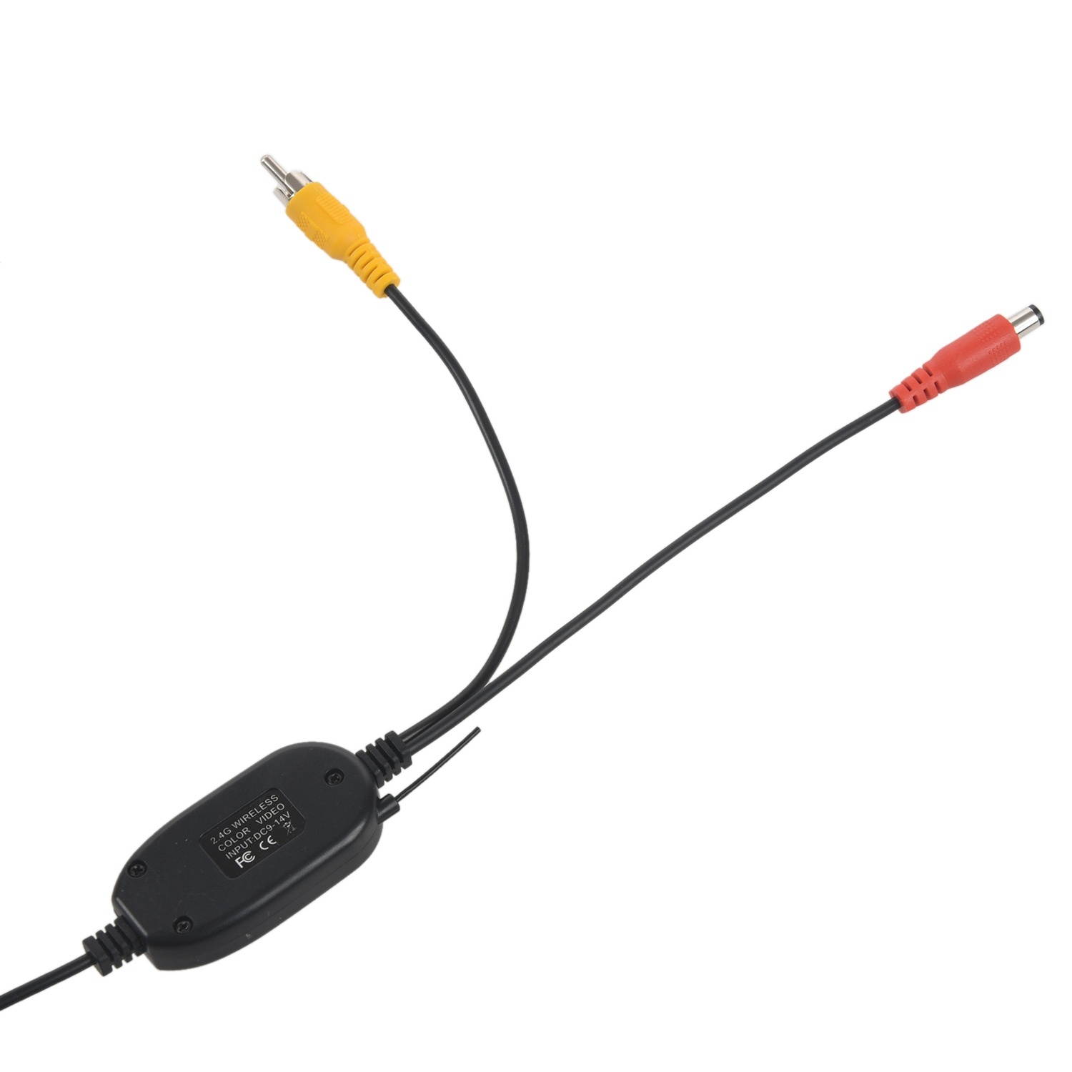 2.4GHZ RCA Wireless Video Transmitter Receiver Kit Set for Car Rearview Backup Camera Monitor DVD Player GPS