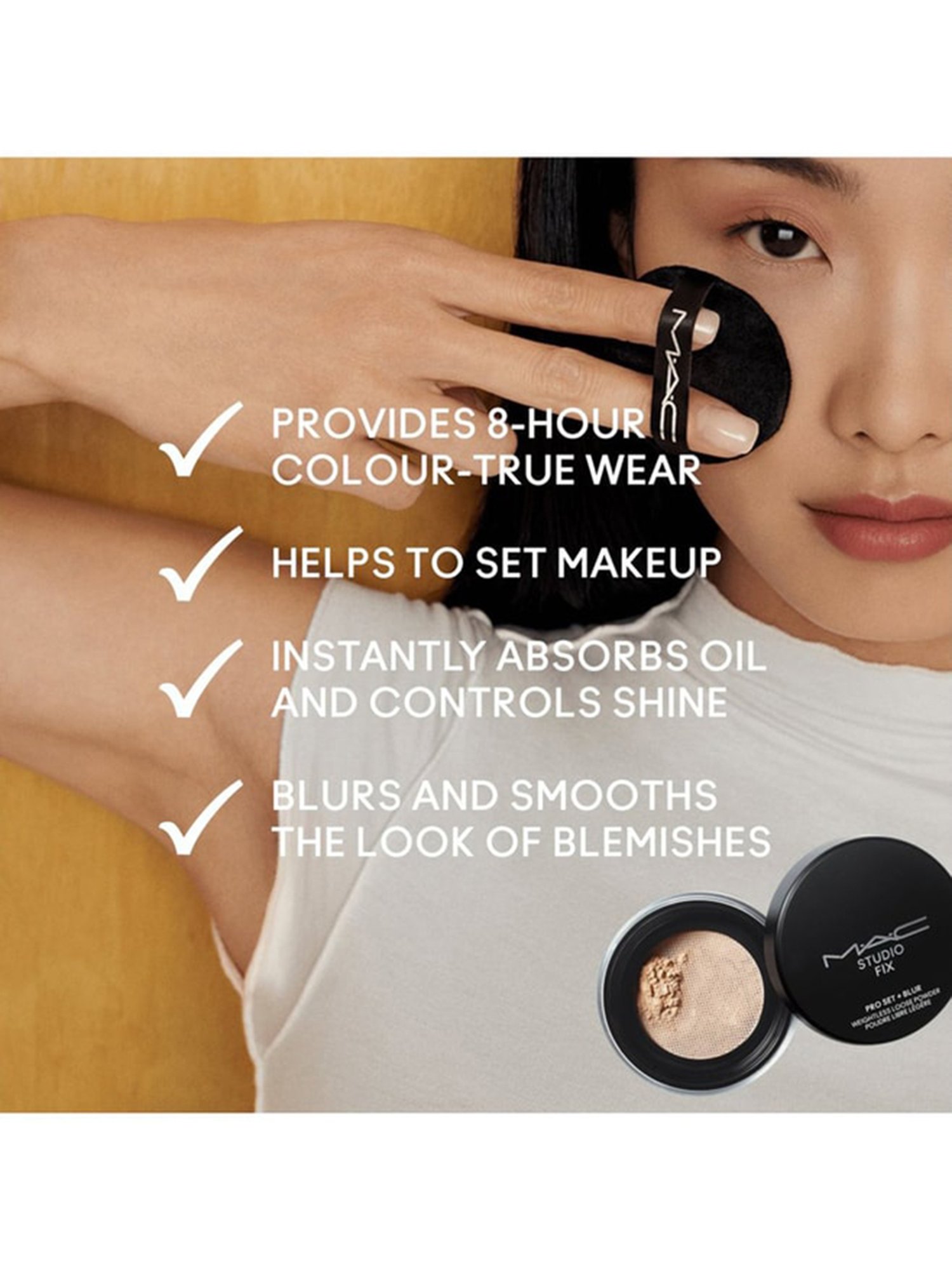 M.A.C Studio Fix Pro Set + Blur Weightless Loose Powder Dark - 6.5 gm