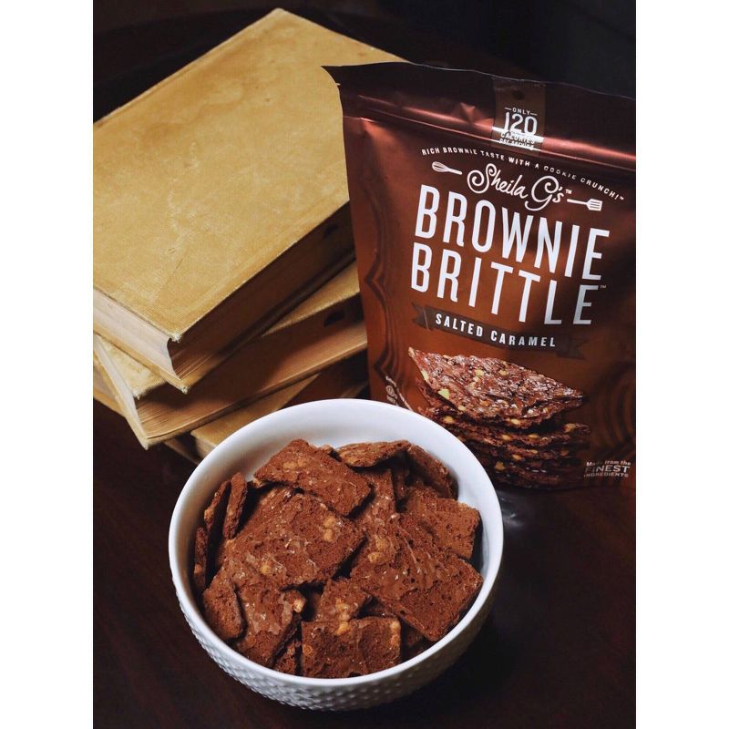 Sheila G's Brownie Brittle, Salted Caramel, Thin & Crunchy Cookies - 5oz