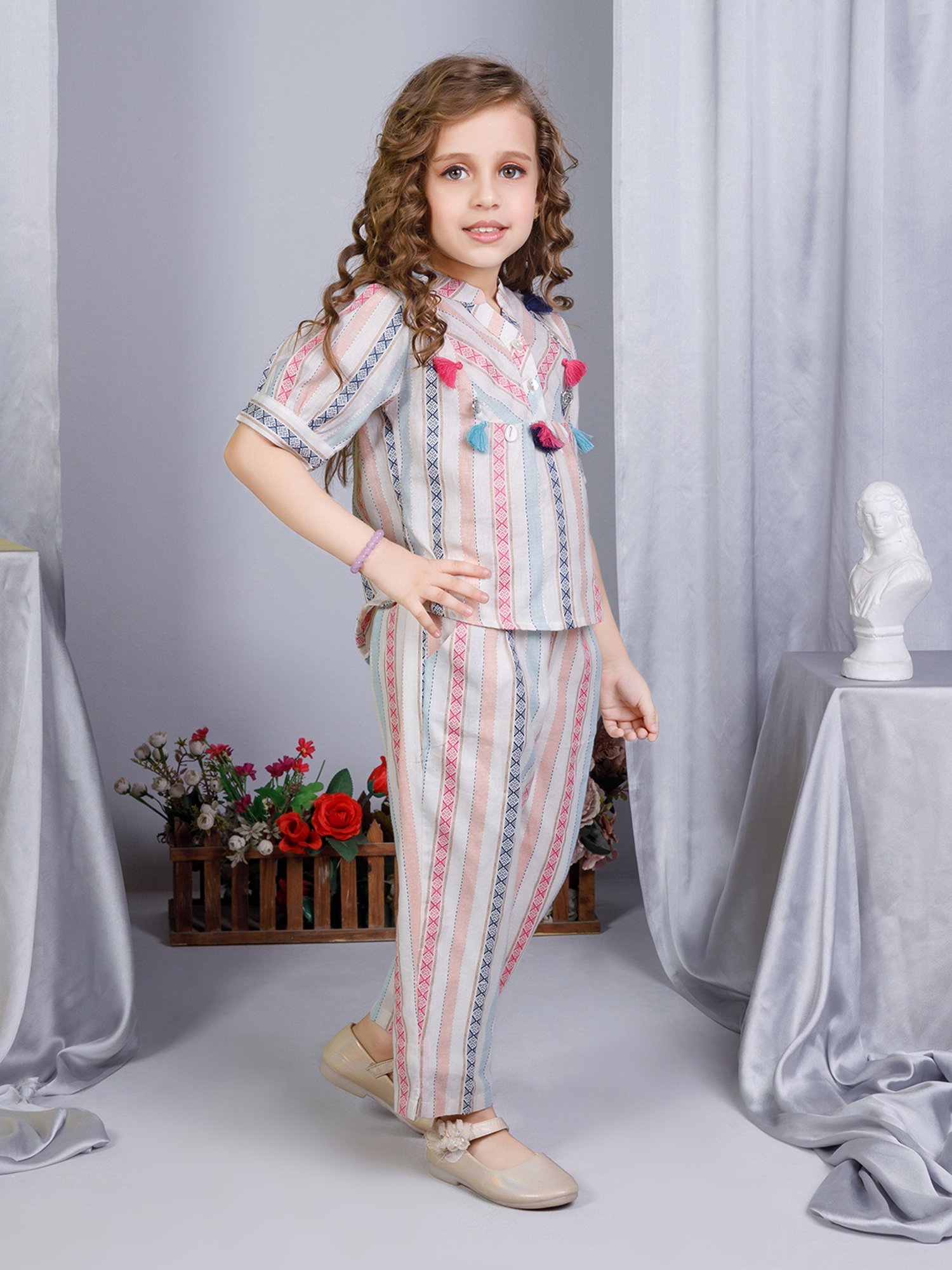 Peppermint Boys Multicolor Printed Top with Pants