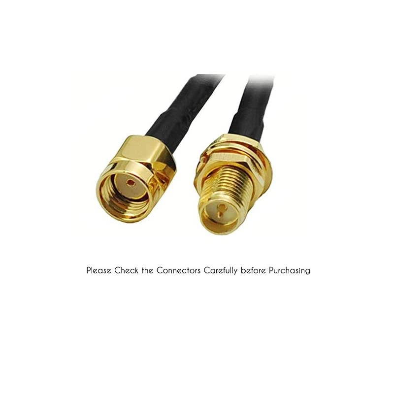 16ft WiFi RPSMA Coaxial Extension Cable for WiFi LAN WAN Router RG174 Antenna Extension Cable