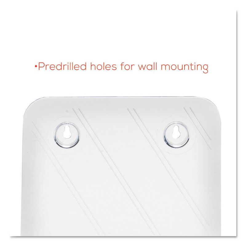 Deflecto DocuHolder for Countertop or Wall Mount Use 9 1/4w x 3 3/4d x 10 3/4 Clear 77001