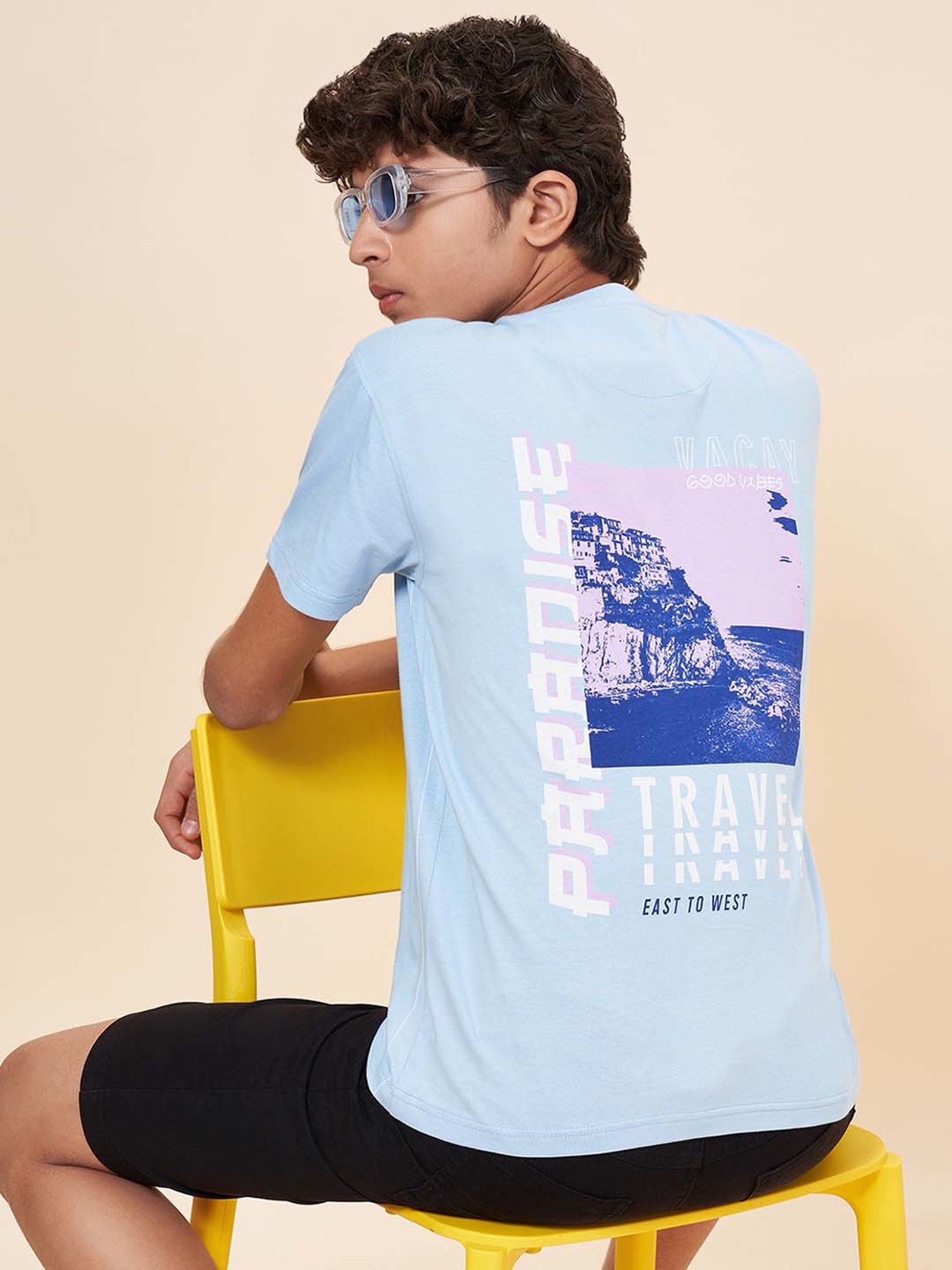 Coolsters by Pantaloons Kids Blue Cotton Printed T-Shirt