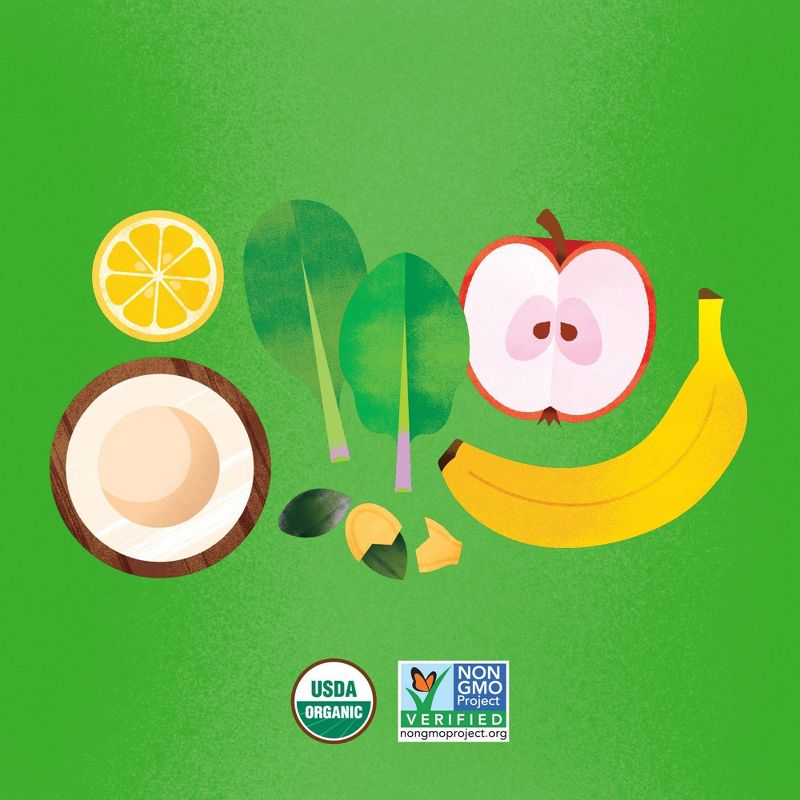 Once Upon A Farm Organic Dairy-Free Go-Go Greens Kids' Smoothie - 4oz Pouch