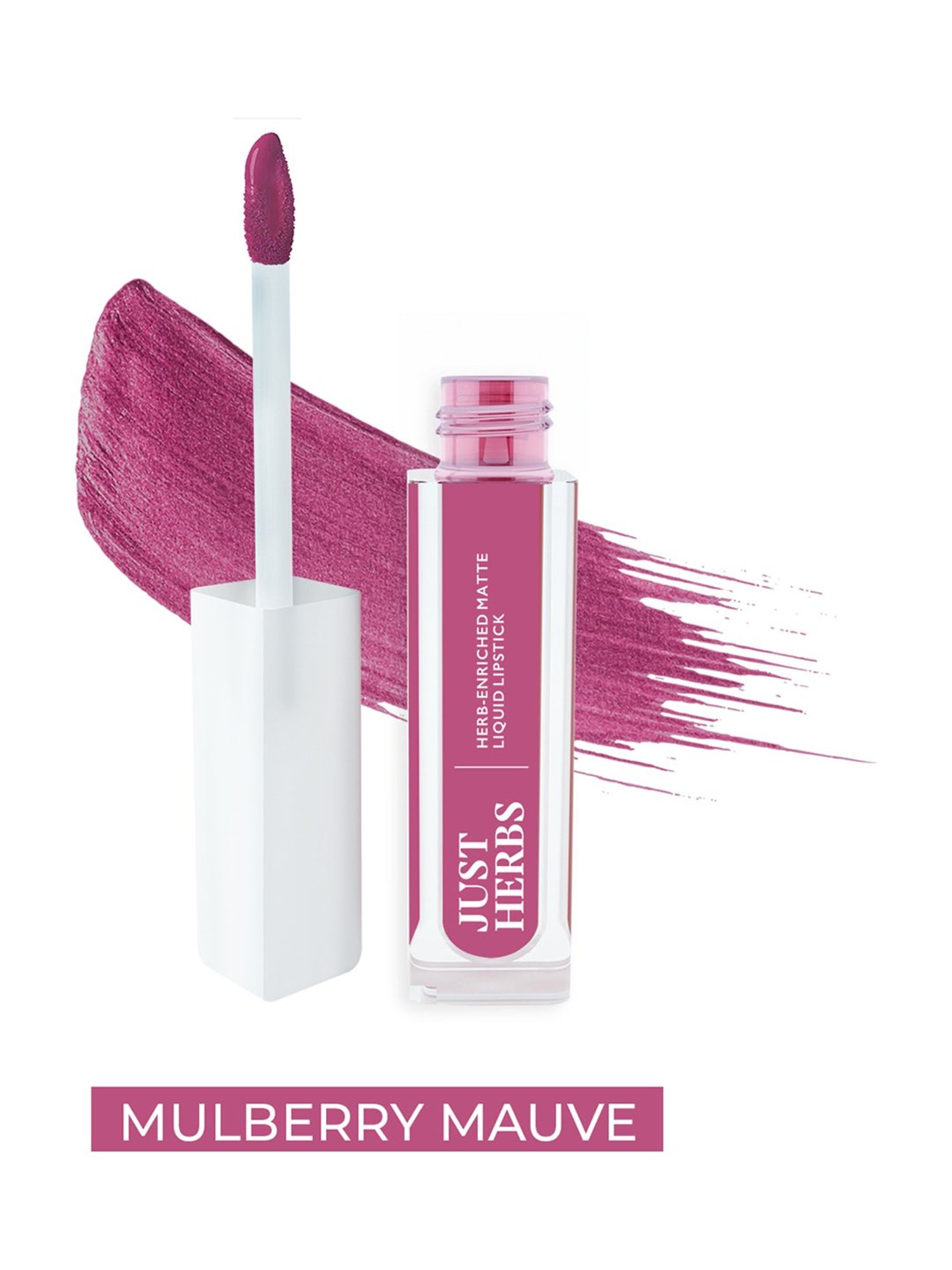 JUST HERBS Herb-Enriched Matte Liquid Lipstick Mulberry Mauve - 2 ml