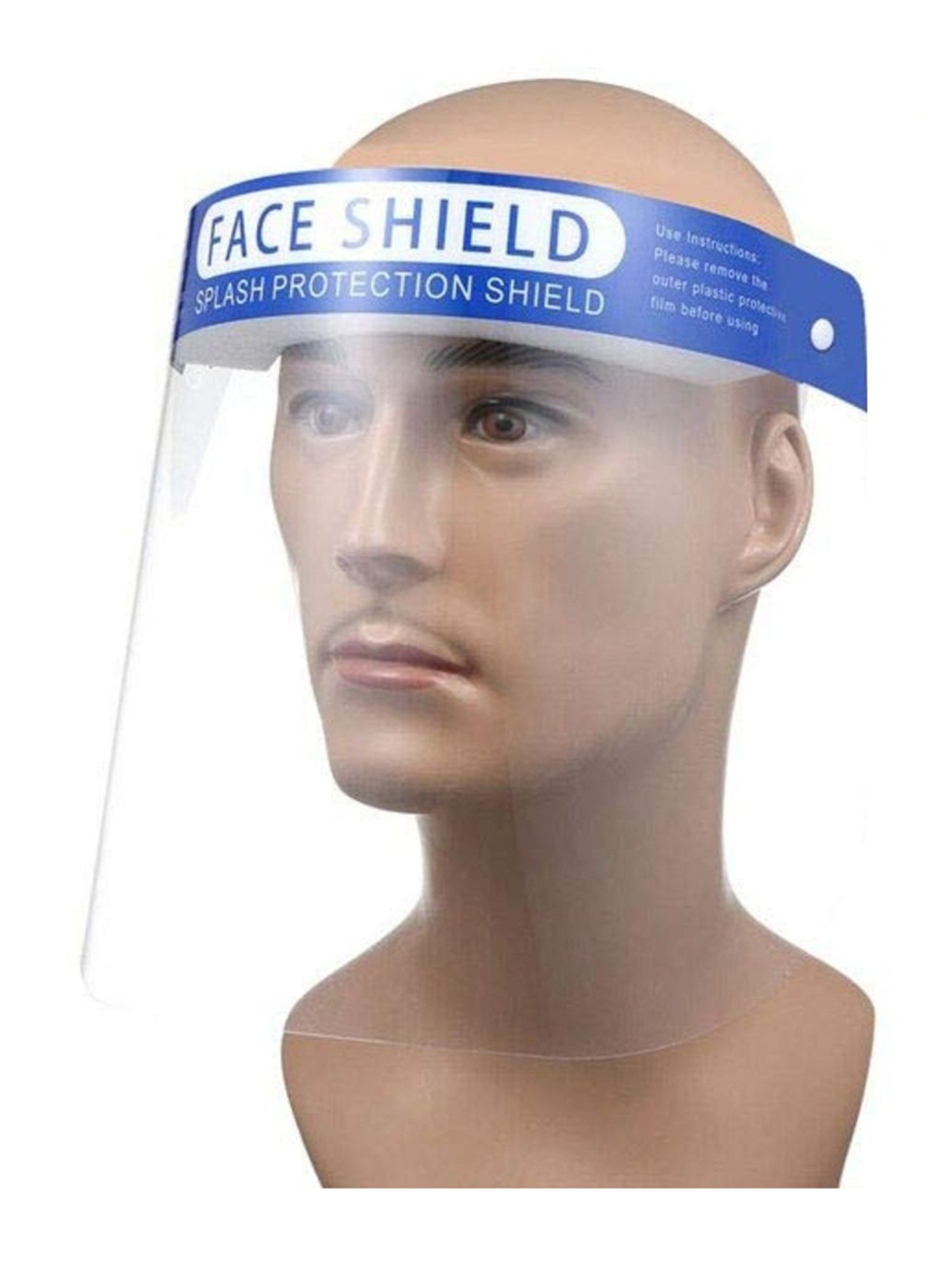 Globex Combo of 2 Eye Protector Glasses & 2 Face Protectors in Assorted Colours