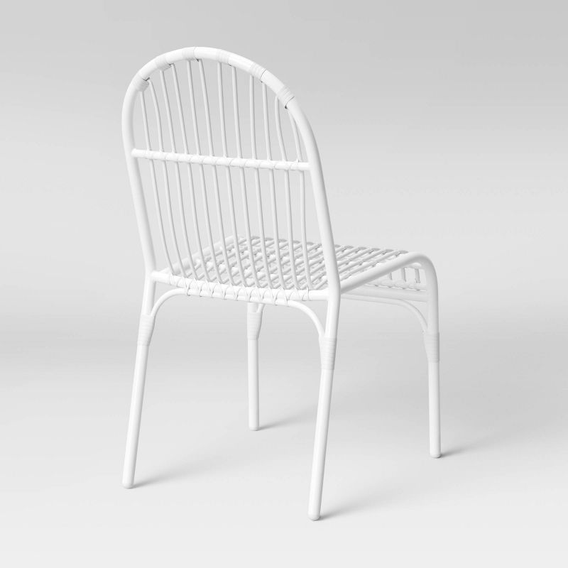 3pc Steel Bistro Set Gray - Nuu Garden