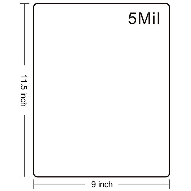 100 Pack Laminating Pouches Laminating Sheets 85 x 11 Inches 5 Mil Clear Thermal Laminating Pouches Lamination Sheet Paper for Laminator Round Corner Letter Size