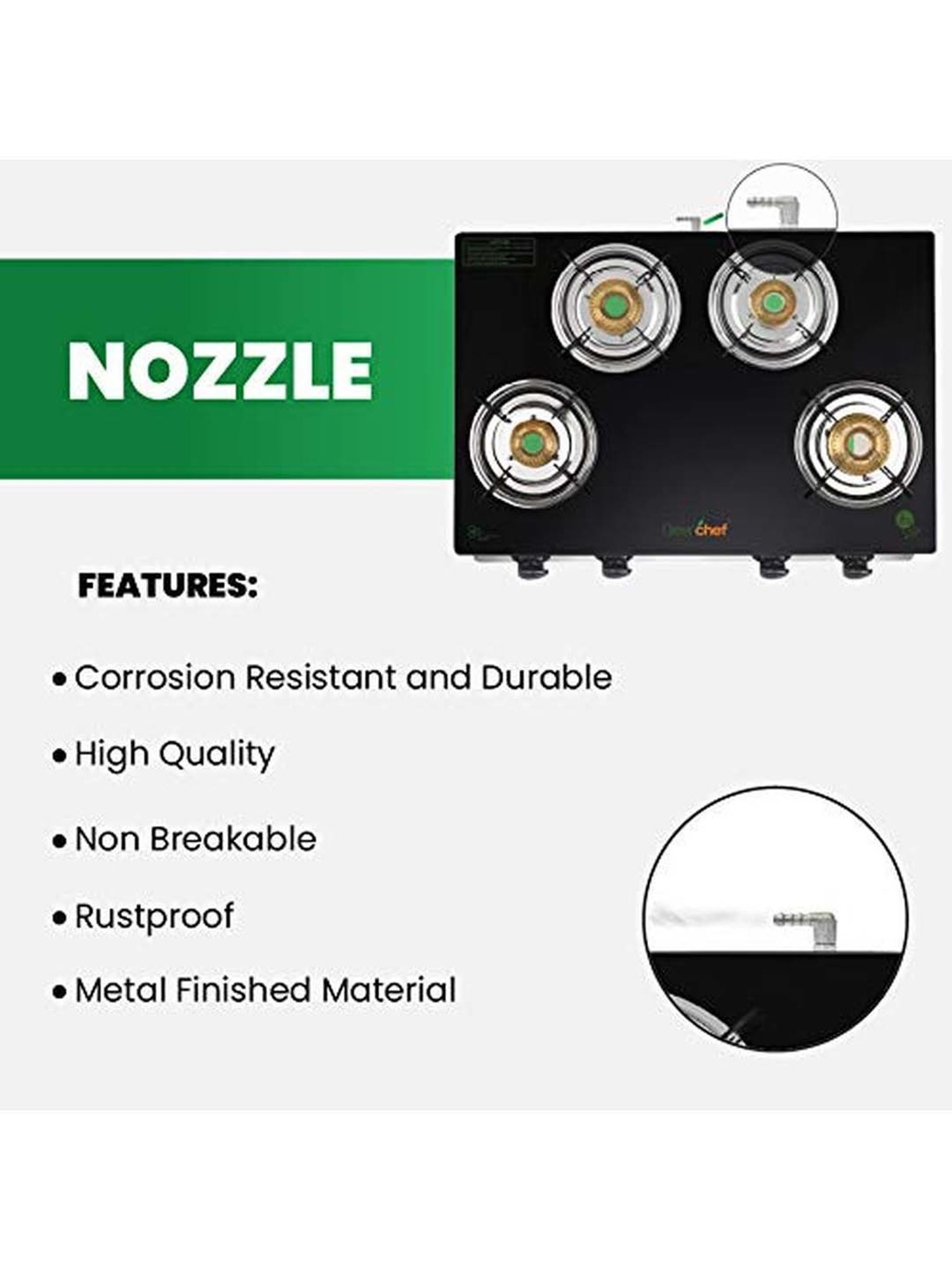 Glen LPG Gas Stoves with 3 Burner