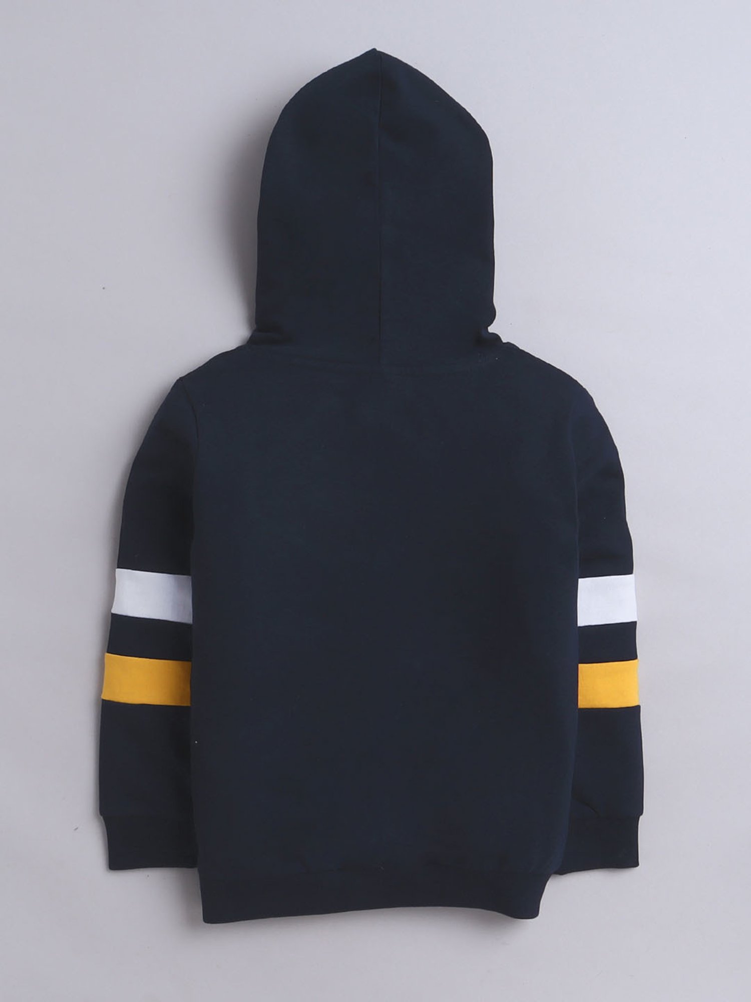 BUMZEE Navy Boys Full Sleeves Cotton Hooded Zipper Sweatshirt Age - 2-3 Years