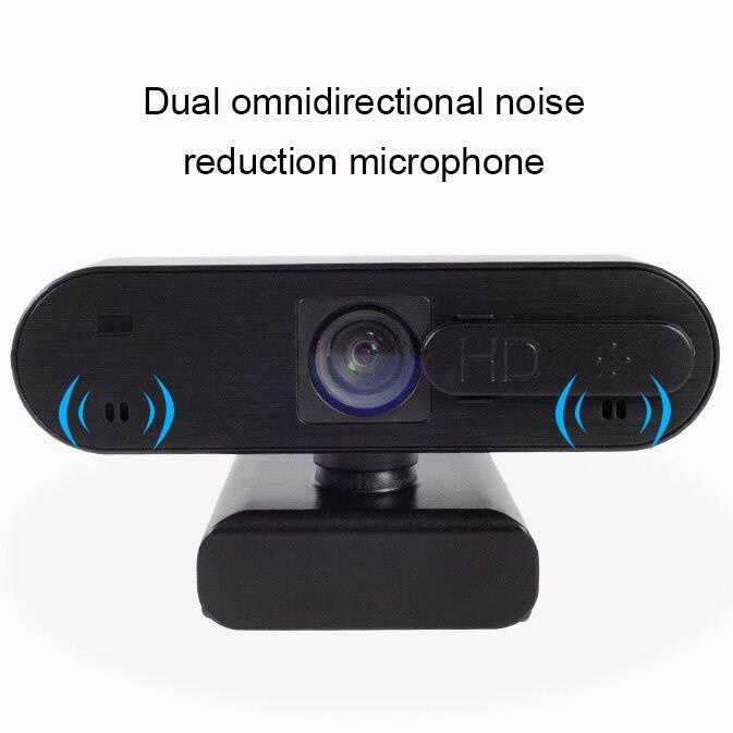 USB HD 1080P Webcam with Microphone 2MP Auto Focus Anti-Peeping Web Camera for Youtube PC Laptop