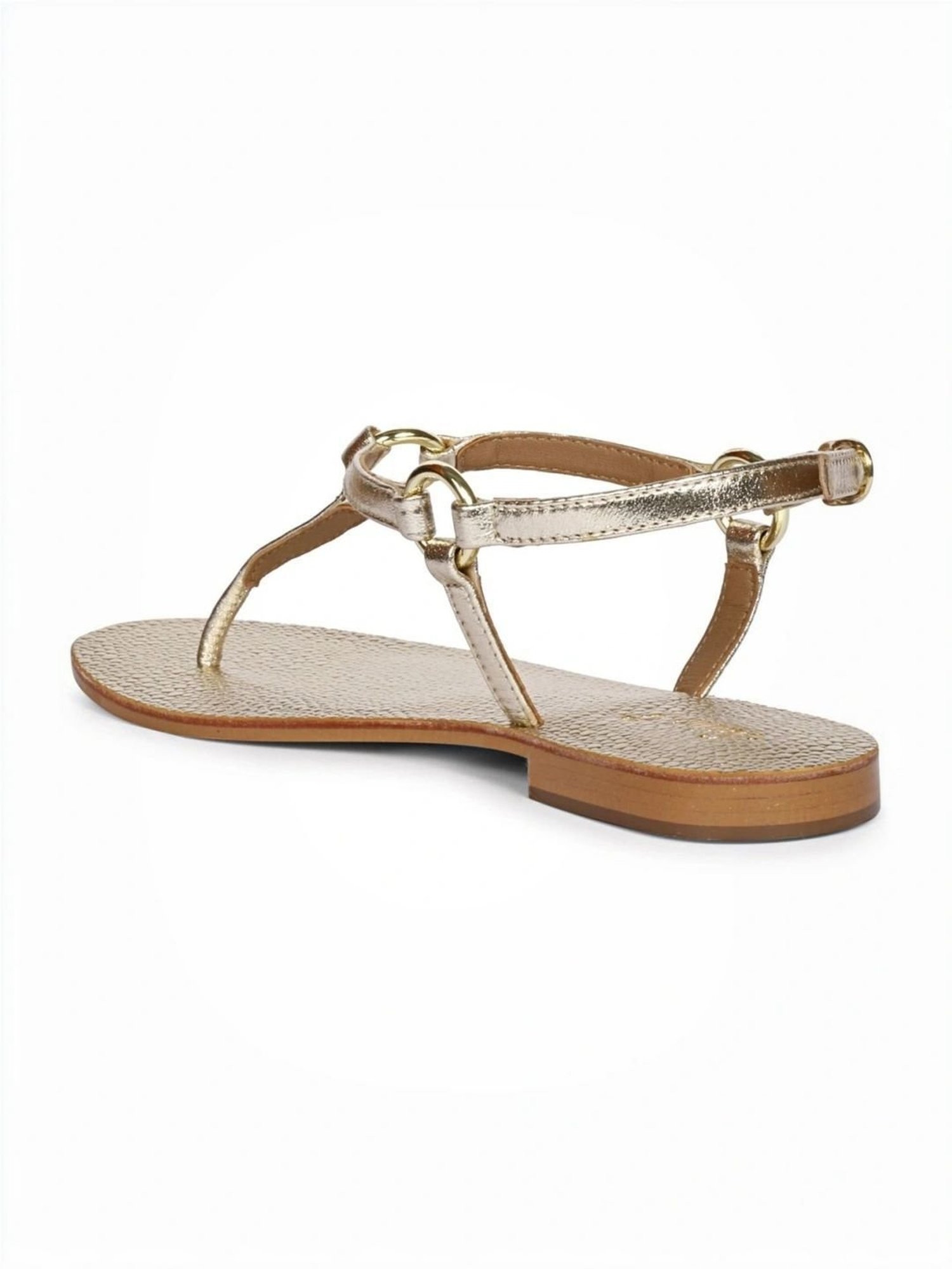 Saint G Women's Platin Beige Ankle Strap Sandals
