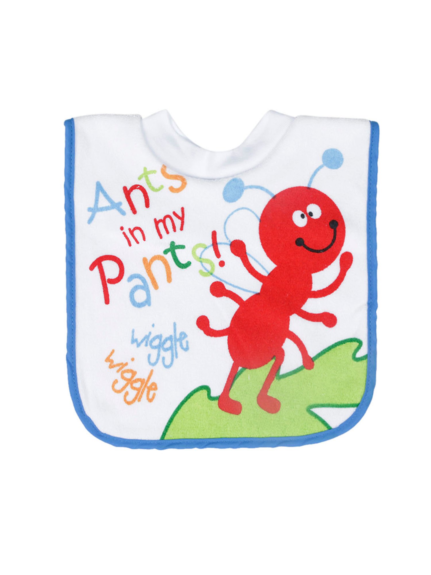 Baby Moo Wiggle Blue Bibs