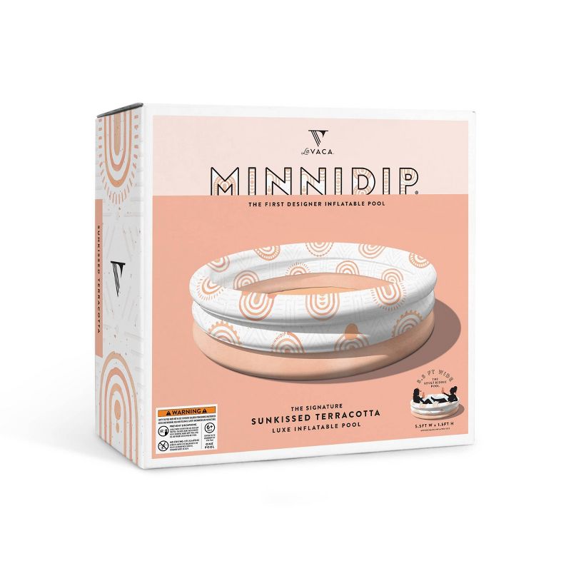 Minnidip Terracotta Stripe Kiddie Pool
