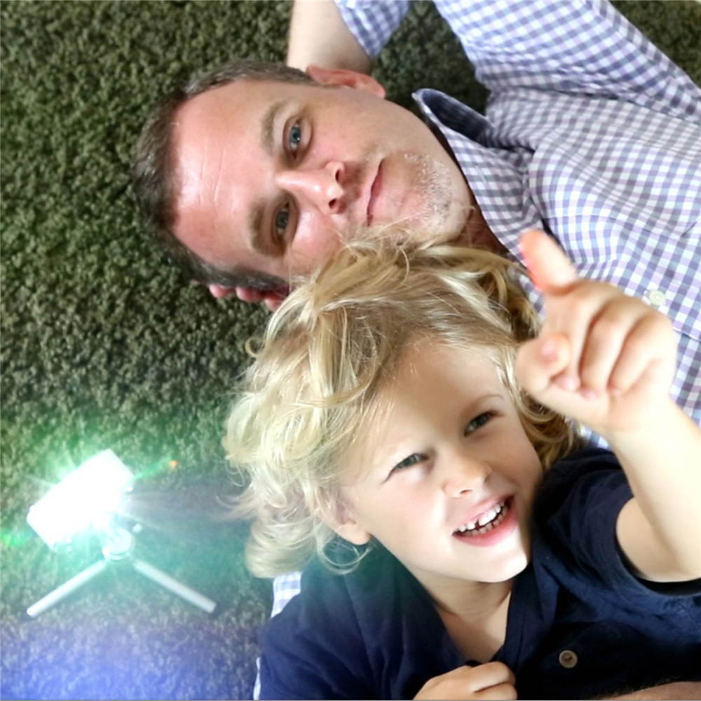 Atomicx P100B PICO Portable Mini Projector Android 7.1 Wireless WiFi Smart Projector